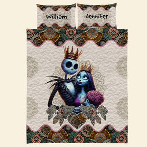 Personalized Gifts For Couple Quilt Bedding Set Special Line 05qnqn051124 - Blanket - GoDuckee