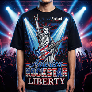 Patriotic Guitar Rockstar Shirt Personalized Gifts 03PAQN060426 - AOP Products - GoDuckee