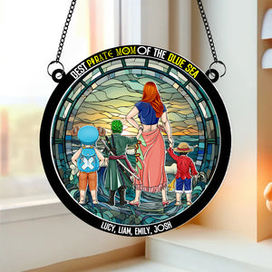 Personalized Gifts For Mom Suncatcher Window Hanging Ornament 06KAPU230424PA Mother's Day - Ornaments - GoDuckee