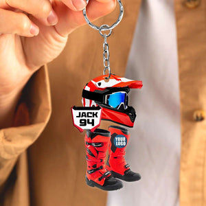 Personalized Gifts For Motocross Lovers Keychain 03HUDT231224 - Keychains - GoDuckee