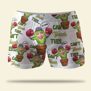 Can't Touch This, It's Mine, Gift For Him, Personalized Men Boxer, Image Upload Cactus Wife Boxer, Couple Gift - Boxer Briefs - GoDuckee