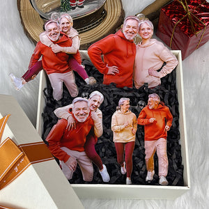 Custom Photo Gifts for Old Couple Ornament 186acvp140924 - Ornament - GoDuckee