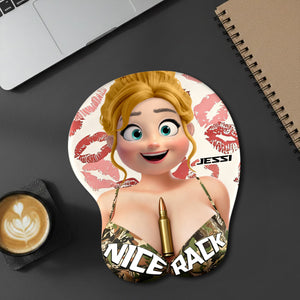 Fierce Hunting Girl Mouse Pad - Personalized Gift For Hunting Lovers 02NALU261225 - Mouse Pads - GoDuckee