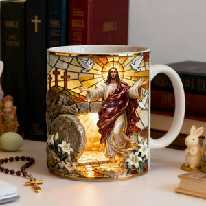 Jesus Christ Resurrection Coffee Mug - Easter Gift For Christian 04QHLU290126 - Coffee Mug - GoDuckee