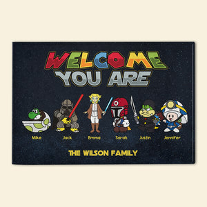 Welcome You Are, Gift For Family, Personalized Doormat, Movie Game Doormat 01HTHN141223 - Doormat - GoDuckee