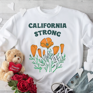 Pray for California Los Angeles Fire Strong Shirt Poppy Flower - Shirts - GoDuckee