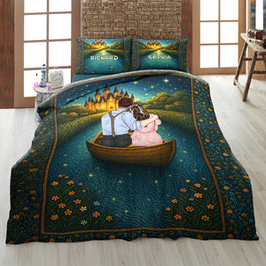 Personalized Gifts For Couple Quilt Bedding Set Special Line 01tgqn210425tm - Blanket - GoDuckee