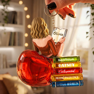 Book Lovers Acrylic Keychain - Personalized Gifts For Her 03ohta150826