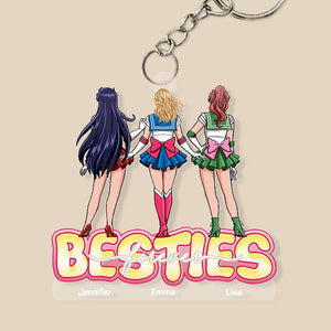 Personalized Gifts For Friends Keychain Besties Forever, Cosplay Friends 04QHHN010224HH - Keychains - GoDuckee