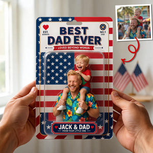 Custom Photo Best Dad Ever Acrylic Plaque - Personalized Gifts For Dad 01tytn040526 - Shaped Plaques - GoDuckee