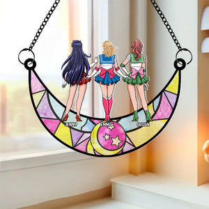 Personalized Gifts For Friends Suncatcher Window Hanging Ornament 04QHMH240424HH - Ornaments - GoDuckee