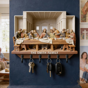 The Last Supper Acrylic Key Hanger - Personalized Gifts For Christians 04HYQN060126 - Key Hanger - GoDuckee