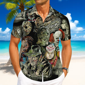 Horror Hawaiian Shirt Personalized Gifts For Movie Fans 04ACDT110625 - Hawaiian Shirts - GoDuckee