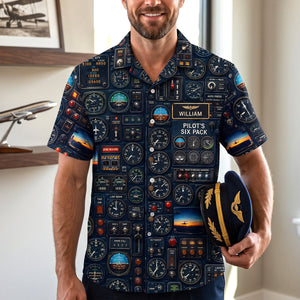 Six Packs of Pilots Hawaiian Shirt - Personalized Gifts For Pilots 02hutn170726 - Hawaiian Shirts - GoDuckee