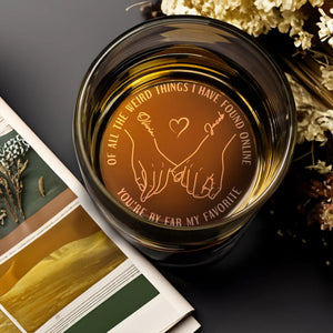 Personalized Gifts For Couple Engraved Whiskey Glass 03ACQN190624 - Drinkware - GoDuckee