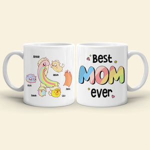 Best Mom Ever, Gift For Mom, Personalized Mug, Mom And Kids Mug, Mother's Day Gift 02DNHN260423 - Coffee Mug - GoDuckee