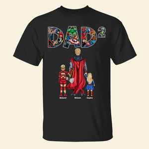 Gift For Dad, Personalized Shirt, Super Dad And Kids Shirt, Christmas Gift 09QHQN241123TM - Shirts - GoDuckee