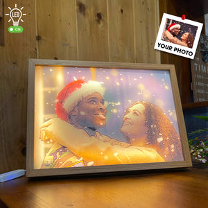 Smile Couple Gifts, Personalized Light Picture Frame - Poster & Canvas - GoDuckee
