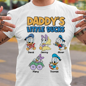 Personalized Gifts For Dad Shirt Daddy's Little Ducks 052katn280324 - 2D Shirts - GoDuckee