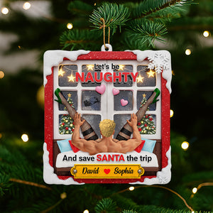 Personalized Funny Gifts For Couple Christmas Ornament 04hutn160925 - Ornament - GoDuckee