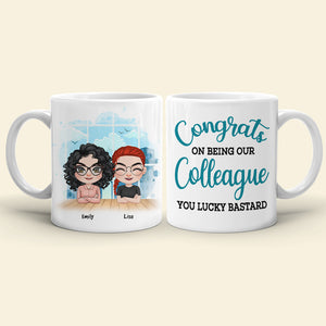 Congrats On Being Our Colleague, Personalized Coworker Mug 04NAHN160623HH - Coffee Mug - GoDuckee