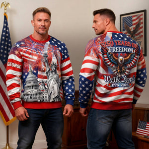 250th America Anniversary 3D Shirt - Personalized Gifts For Patriots 04hulu280126 - AOP Products - GoDuckee