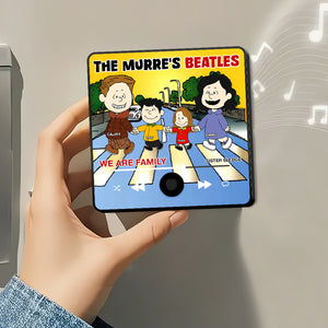 Personalized Gifts For Family Music Fridge Magnet Family Holding Hand 02XQDT281225HH - Fridge Magnet - GoDuckee