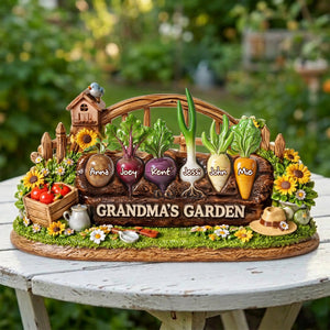 Grandma's Garden Acrylic Plaque - Personalized Mother's Day Gifts 06tylu190326 - Shaped Plaques - GoDuckee