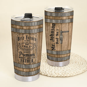 Personalized Gifts For Dad Tumbler, Whiskey & Bourbon Barrel 032qhqn210325 - Tumbler Cup - GoDuckee