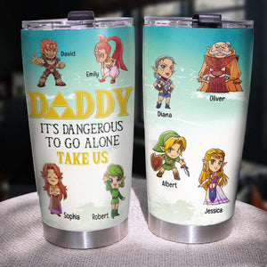 Daddy Take Us Personalized Tumbler - 20oz TZ-TCTT-08naqn020623 - Tumbler Cup - GoDuckee