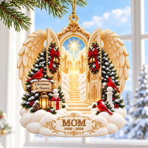 Christmas In Heaven Ornament - Personalized Memorial Gifts For Family 01toqn201026 - Ornament - GoDuckee
