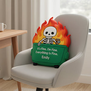 Workplace Fire Pillow Personalized Gifts For Coworker 07HUDT151125 - Pillow - GoDuckee