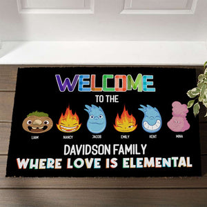Family 02htpu141223, Personalized Doormat - Doormat - GoDuckee