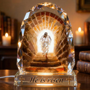 Jesus Christ Step Out The Tomb Acrylic Light Box - Easter Gifts For Christians 04QHQN050326 - Light Box - GoDuckee