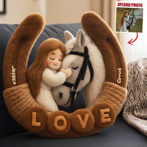 Horse Lovers Pillow Custom Photo Gifts 04NADT111125 - Pillow - GoDuckee