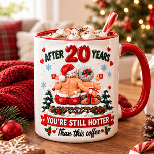 Naughty Old Santa Couple Accent Mug - Personalized Christmas Gifts For Couples 02todh161026 - Coffee Mug - GoDuckee