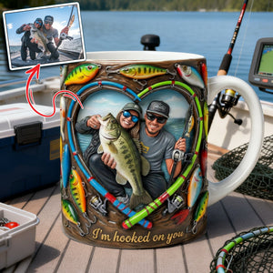 Fishing Couples Coffee Mug - Custom Photo Gifts For Couples 03hulu200126 - Coffee Mug - GoDuckee