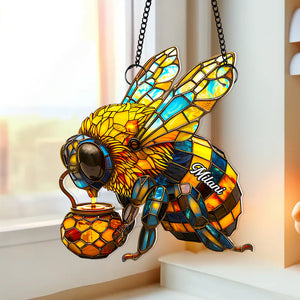 Bee Suncatcher Ornament Personalized Gifts for Bee Lovers 01HUDT180725 - Ornament - GoDuckee