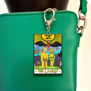 Personalized Gifts For Couple Keychain The Lovers 04NAQN060225HG - Keychains - GoDuckee