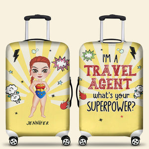 I'm A Travel Agent, Gift For Travel Girl, Personalized Luggage Cover, Traveling Girl Luggage Cover 05OHHN260723PA - Tote Bag - GoDuckee