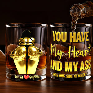 You Have My Heart Round Glass - Personalized Gifts For Couples 06NALU271125 - Glass - GoDuckee