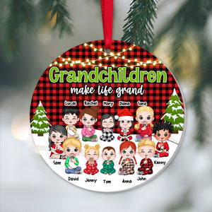 Grandchildren Make Life Grand 05httn151123hh Personalized Acrylic Ornament - Ornament - GoDuckee