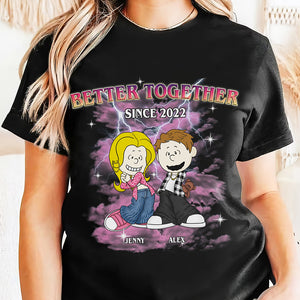 Personalized Gifts For Couple Shirt Better Together 02KAMH060125HG GRER2005 - Shirts - GoDuckee