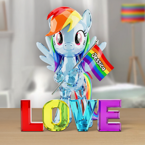 LGBT Acrylic Plaque - Personalized Gifts For LGBT 04NAPU230525 - Shaped Plaques - GoDuckee