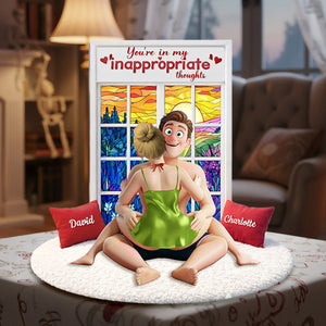 Funny Couple Acrylic Plaque - Personalized Gifts For Couple 04OHMG040226 - Shaped Plaques - GoDuckee