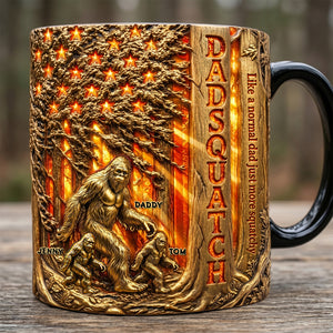 Proud American Sasquatch Dad Magic Mug - Personalized Gifts For Dads 02QHDT070526 - Coffee Mug - GoDuckee