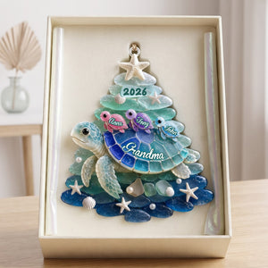Turtle Grandma Acrylic Ornament - Personalized Gifts For Christmas 07nalu010826