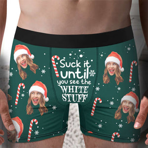 Custom Photo Gifts For Men Boxer Christmas 02XQLU230924 - Boxer Briefs - GoDuckee