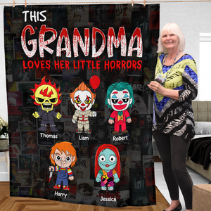 Personalized Gifts For Mom Blanket 04ohpu220225 Little Horrors - Blanket - GoDuckee