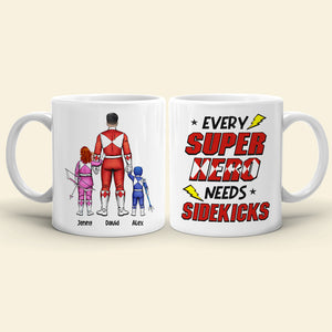 The Power Dad Need Sidekicks 01QHHN040523HH Personalized Family Mug - Coffee Mug - GoDuckee